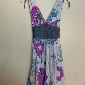 FREE PEOPLE Vintage Floral Water Color Dress